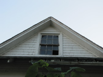 This is the dormer facing Folk avenue where Charles' grandson, John watched the fireworks from the 1904 World's Fair.