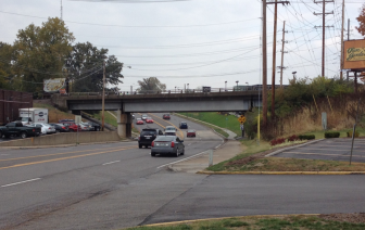 The South County Connector would go under this bridge on Hanley Road, in Maplewood.