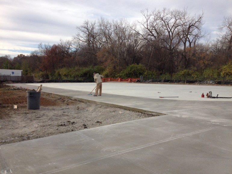 The inline rink in Brentwood's Memorial Park should be done in early 2014.