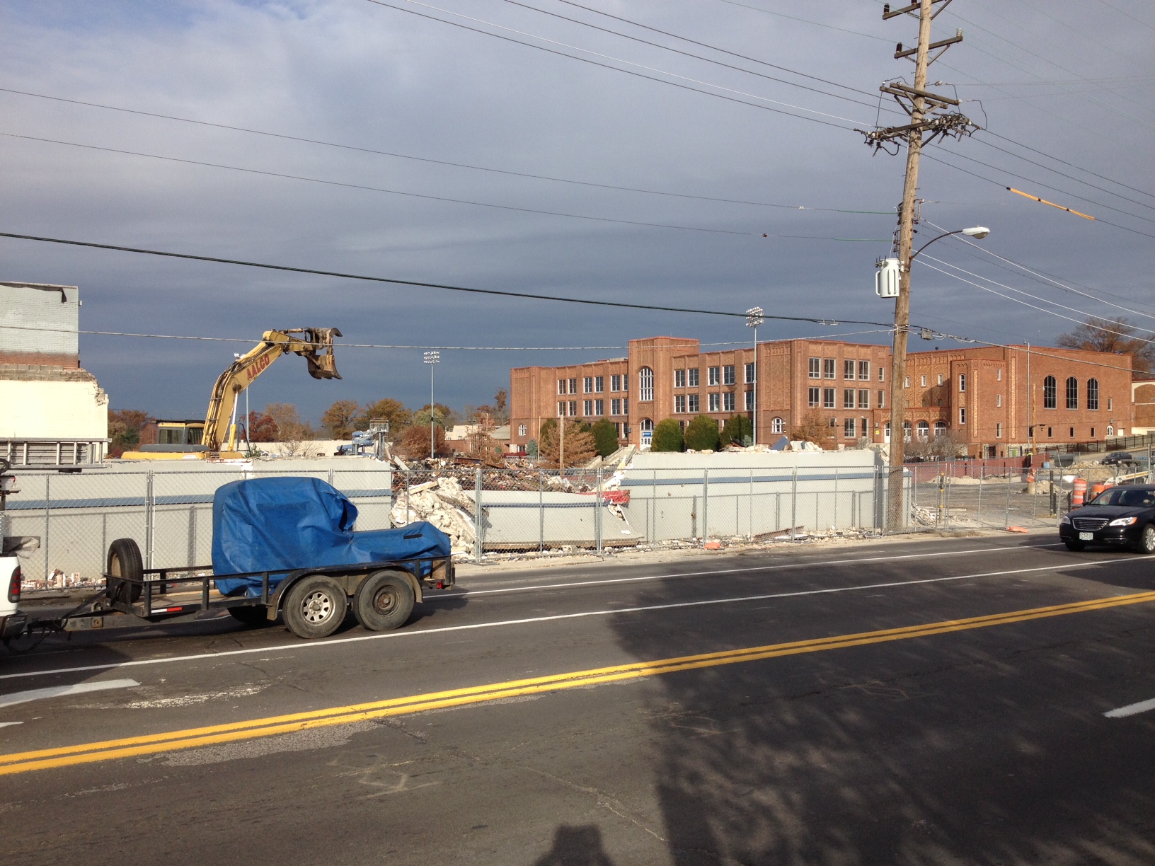 Going, going… Auto Plaza Ford is knocked down, hauled away