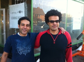 Muhammad Alhawagri (left) is opening A Pizza Story, at 7278 Manchester Road, with Sherif Nasser.