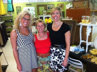 Jennifer Tobias and Elizabeth Milbourn (center and right) are co-owners of Jen's Resale. Tracey Young helps out at the shop.