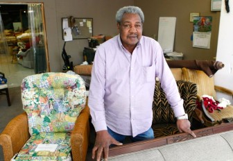 Horace Rayford has been upholstering furniture since 1959.