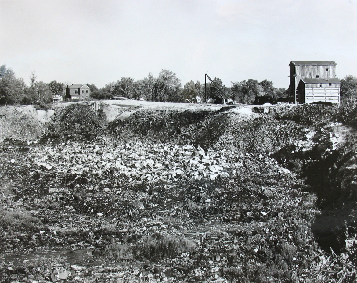 The quarry has filled a bit more in this and subsequent photos.  The quarry building can be seen on the aerial view.