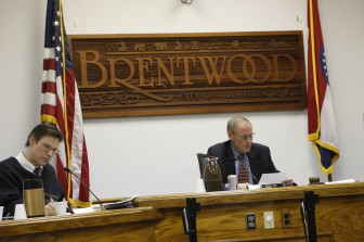 Mayor Pat Kelly at the Monday board of aldermen meeting. 