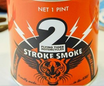 Flying Tiger's 2-Stroke Smoke candle.