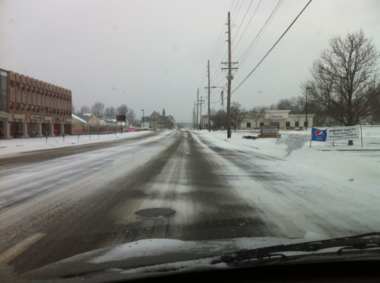 Brentwood Boulevard, a county road, was cleared.