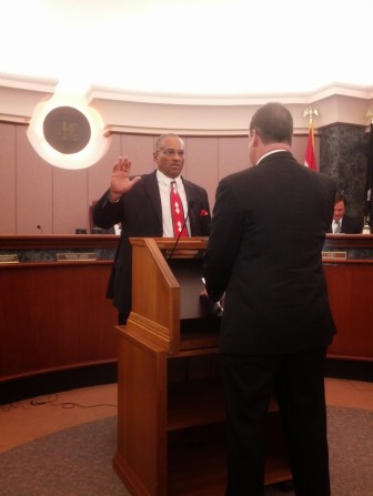 Reginald Finney took the oath of office on April 21 and will serve District 2 in Richmond Heights.