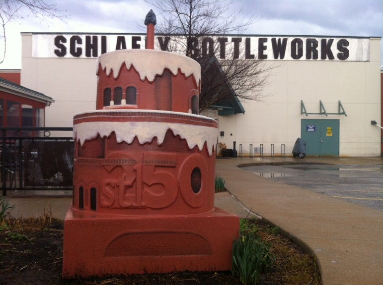 Schlafly Bottleworks' St. Louis birthday cake.