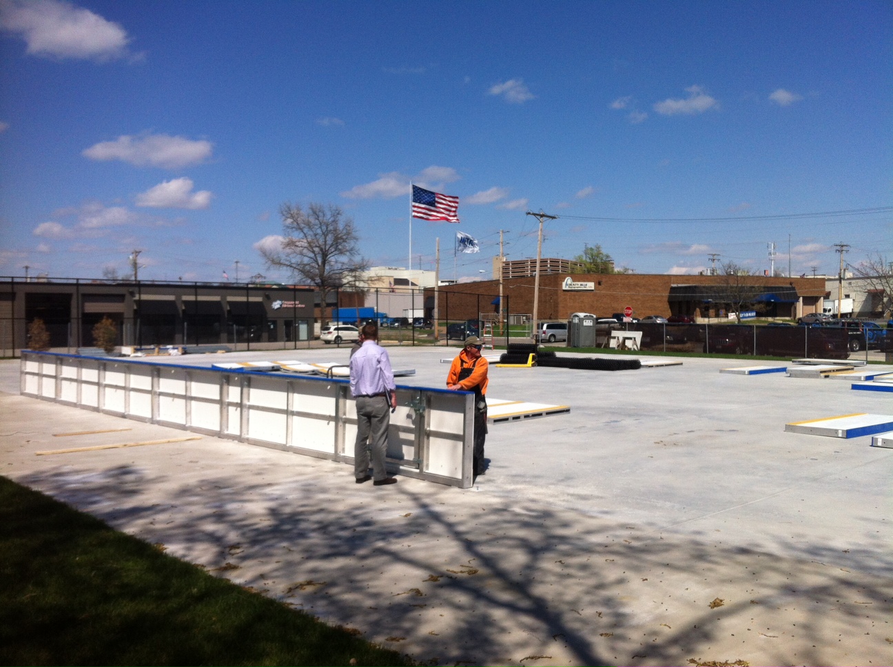 Brentwood inline rink in last phase