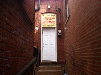 The back door ad Los Palmas, out to the Marietta lot.
