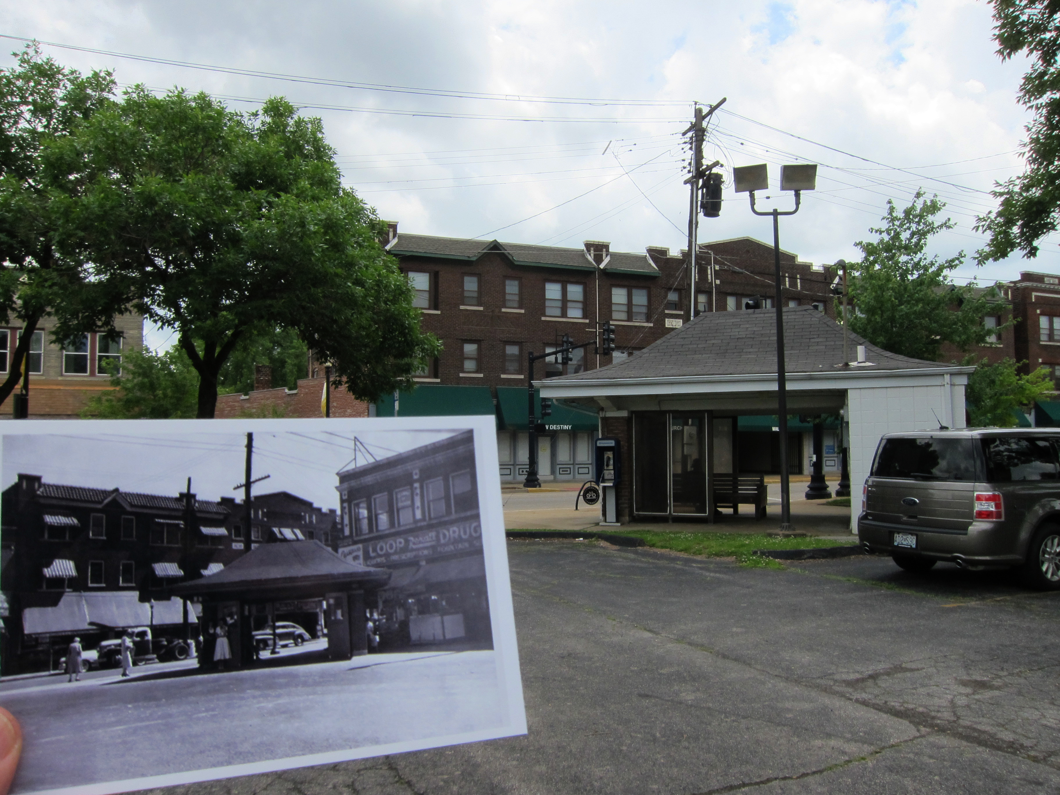 Maplewood history: hiding in plain sight…the Yale Loop Streetcar Shelter