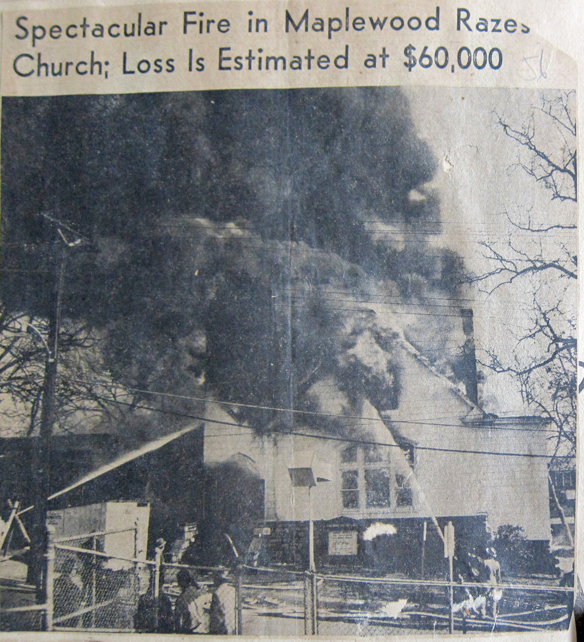 Newspaper clipping from a 1954 Maplewood Observer. Courtesy of the Maplewood Public Library.