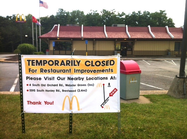 McDonald’s closing news to Webster Groves city employees