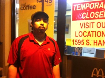 Seth Ferrill, 19, lost his job at McDonald's on Tuesday.