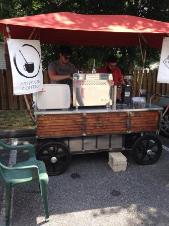 Arthouse Coffees' custom coffee cart