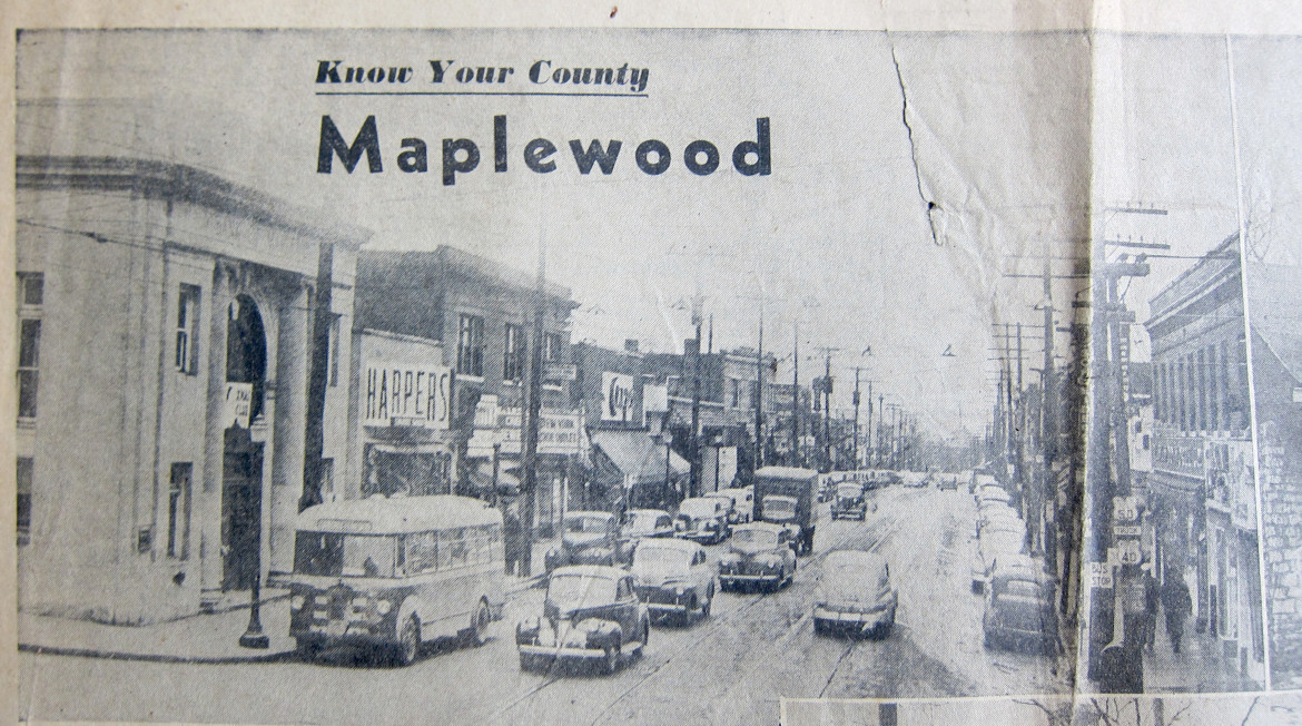 Undated (may have been my fault when I copied it) newspaper clipping.  Courtesy of the Maplewood Public Library.