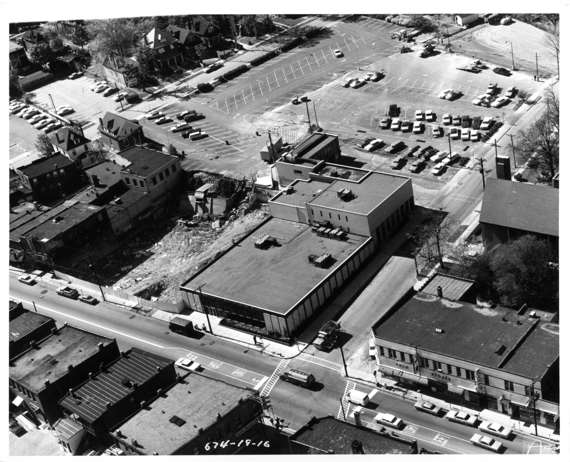 An aerial view from 1967.  Courtesy of the Maplewood Public Library