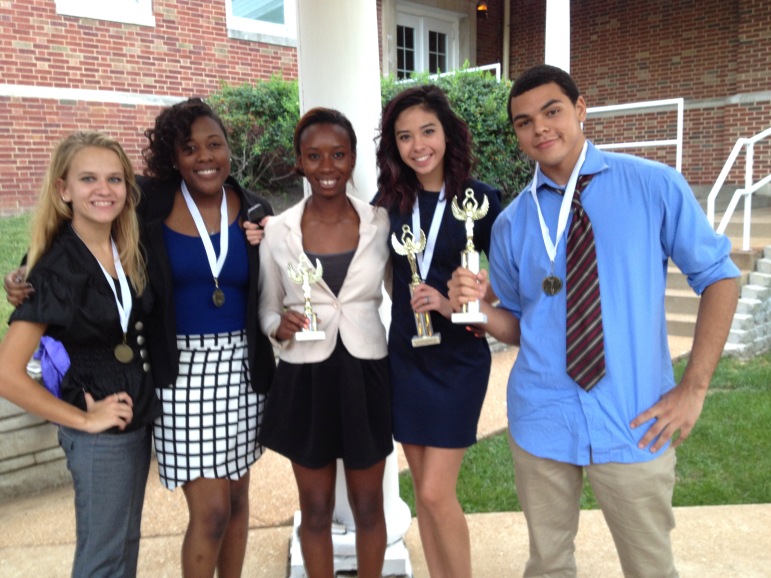 Some newer and some more experienced team members have won several awards this year. Angeles Calzada is a freshman and has won awards at both tournaments she has attended. Cierra Lucas and Da'Jah Mosley are seniors that have won awards at multiple tournaments. Tedi Craren and Chris Palacios are new to the debate team and won first place at their first tournament.