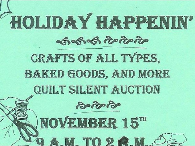 Holiday Happenin’ – craft fair, baked goods and more