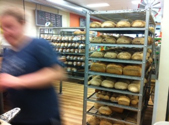 Great Harvest bakers were a blur, getting ready for Taste of Missouri Friday.