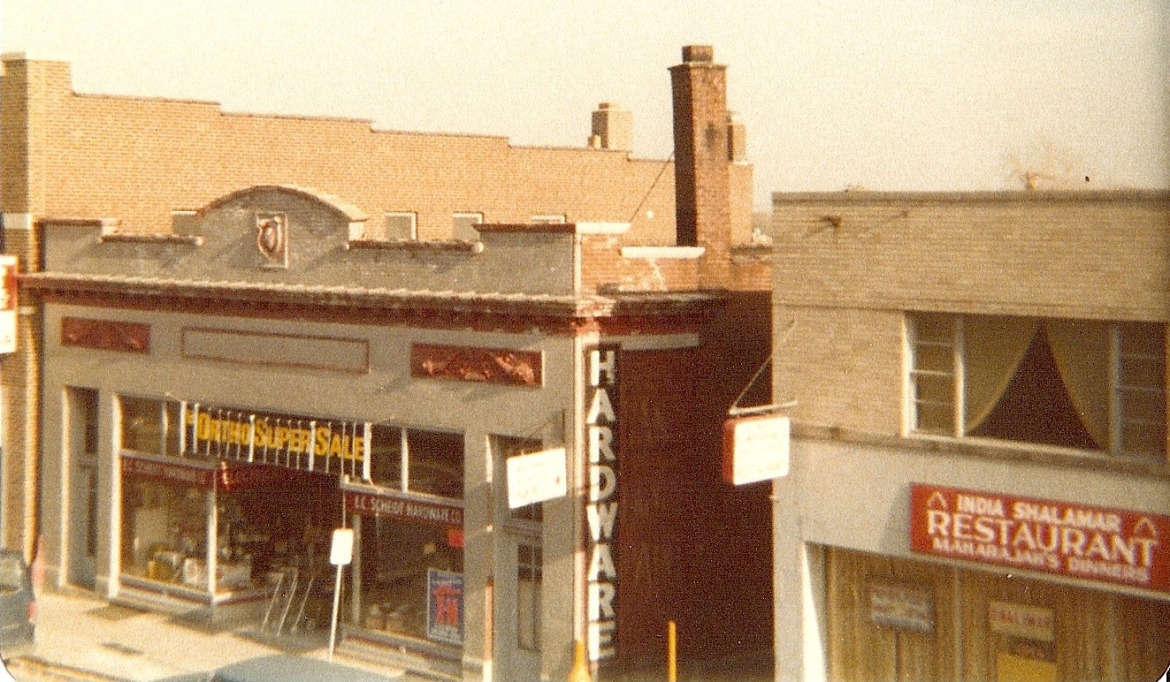 In 1916, Emil and Rosa bought this building which had been built in 1910 to house the Maplewood theater.  seen here in a photograph from the 1970's, it's much prettier now.
