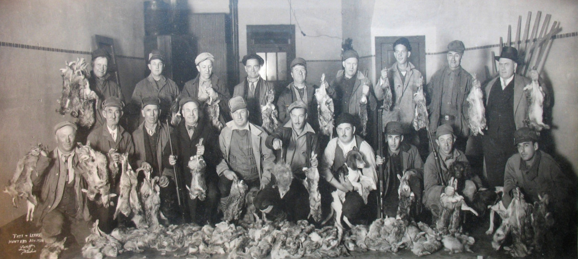 Apparently 'possum was another choice on the menu in this photo from 1930.