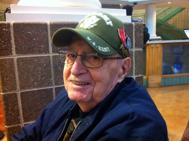 On Veterans Day, WWII vet wears Army cap to The Heights