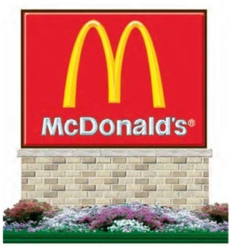 McDonald's sign, from the site plans.