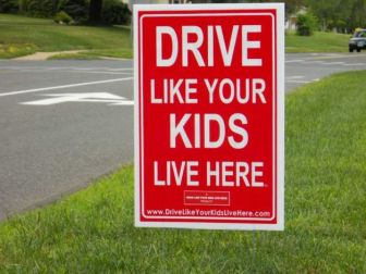 Brentwood police are providing signs to hopefully slow down speeders on residential streets.