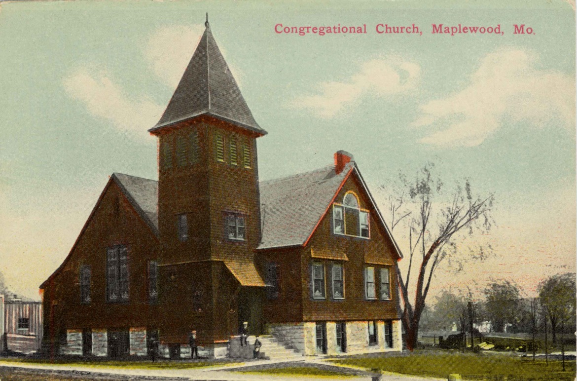 Here is a postcard view of the Congregational Church seen in the earlier photos.  Thanks to Donna Rakowski