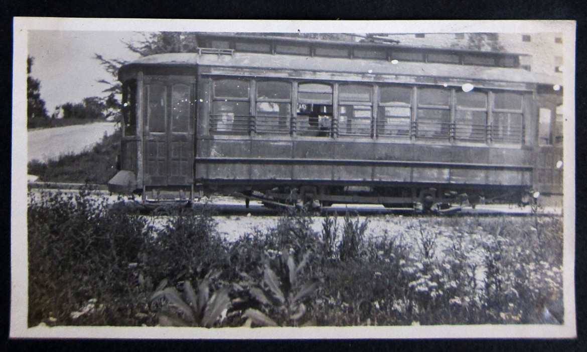 This streetcar photo is located between other photos of the college buildings at Cape Girardeau.