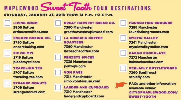 These Maplewood food and beverage shops are on the 2015 Sweet Tooth Tour.