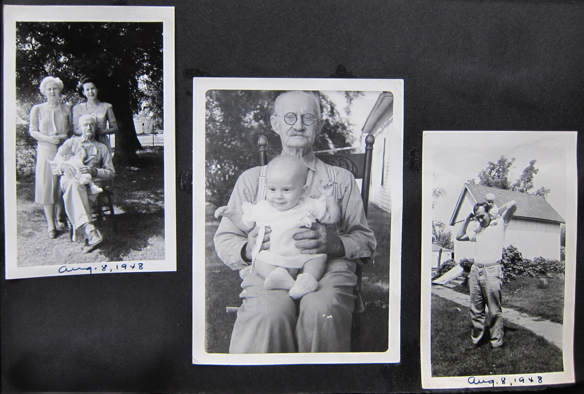 Marjorie's grandmother doesn't seem to be in these photos taken at what I assume is their home.  On the right is the last photo in the album of Bob Irwin with his child on his shoulders.  We are glad you made it through the war, Bob.  I think they're are still enough interesting photos in the Matt Irwin collection for a couple more posts but I'll get back to them in a while.  Coming up I'm planning a series on the Maplewood Mill complex which includes the building that has been home to Saratoga Lanes since it was built in 1916.  Stay tuned.