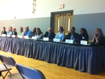 MRH administrators, teachers, board members, and an architect took questions on the proposed new building.