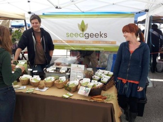 Brentwood business, Seed Geeks, at the Schlafly Farmers Market in Maplewood.