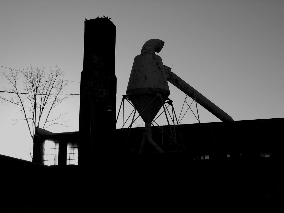 "Maplewood Mill at Sunset" is a black and white version of the photo that appeared in the last post.  All of the photographs are by Yours Truly.