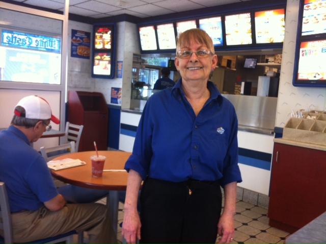 Mabel Lewis worked at the Maplewood White Castle 34 years before retiring this week.