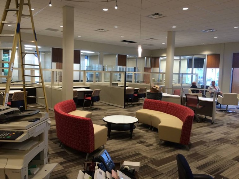 The new Citizens National Bank interior