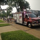 Maplewood firefighters took part in a July 4 parade on Walter, Elm, Edgar, and James. Photos via Professional Firefighters of Maplewood Facebook