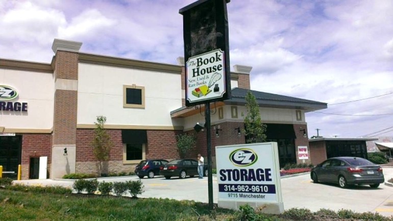 The Book House sign remained in front of the self-store business for more than a year after the book store moved to Maplewood.