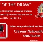 Citizens National Bank announces Luck of the Draw