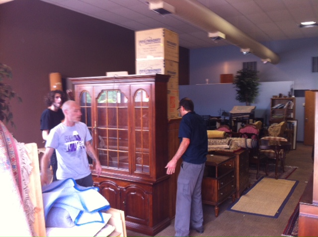 An estate purchase is moved into the Refind Room's new space.