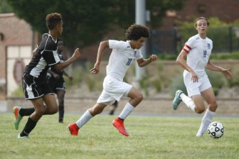 Isaac Pearson scored two against Tower Grove Christian in MRH's opening soccer game.