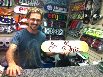 Dustin Pulley, in Sanc Shu Skate Shop