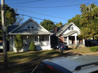 The houses on Ellis Avenue that McDonald's wanted to buy.