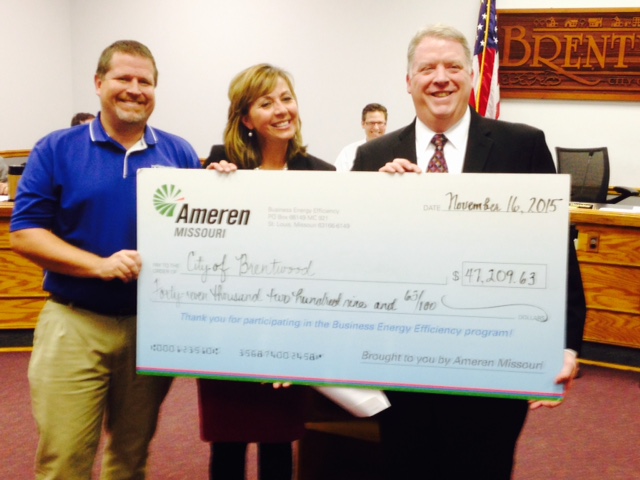 Ameren rewards Brentwood for energy efficiency