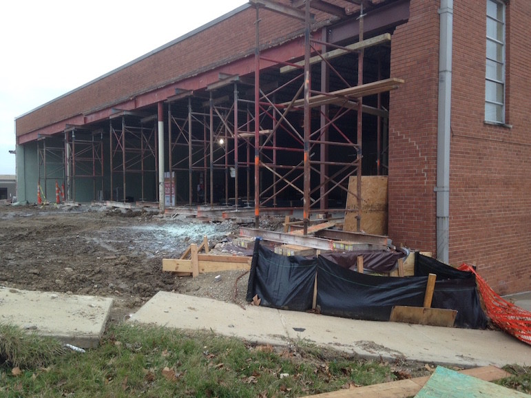 The Richmond Heights post office on Big Bend Boulevard, under renovation.