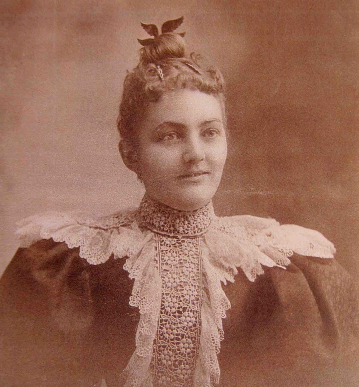 A vintage photo of Anna O'Brien.