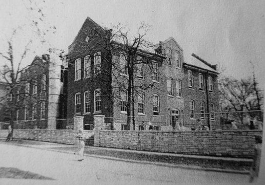 Valley School from a slightly different angle. The school was razed probably not long after these photos were taken. The new Valley school was built where the ECC is now. The oldest parts of the ECC are that school.